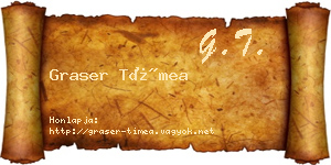 Graser Tímea névjegykártya